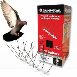 Bird B Gone Enviro Spike 10 ft. x 5 in. Stainless Steel Bird Spikes -Algreen Sales Store bird b gone animal barriers 100516567 31 1000