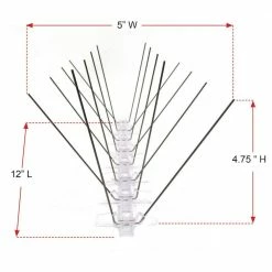 Bird B Gone Enviro Spike 10 ft. x 5 in. Stainless Steel Bird Spikes -Algreen Sales Store bird b gone animal barriers 100516567 4f 1000