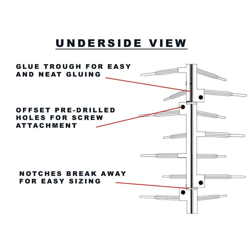 Bird B Gone 100 ft. x 7 in. Clear Plastic Bird Spikes 2 Bird B Gone 100 ft. x 7 in. Clear Plastic Bird Spikes - Image 2