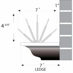 Bird B Gone 100 ft. x 7 in. Clear Plastic Bird Spikes 11 Bird B Gone 100 ft. x 7 in. Clear Plastic Bird Spikes -Algreen Sales Store bird b gone animal barriers bbg2000 7 100c 1f 1000