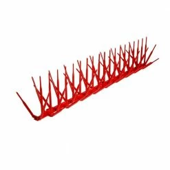 Bird B Gone Brick Red Plastic Bird Spike - 10 ft. x 7 in.