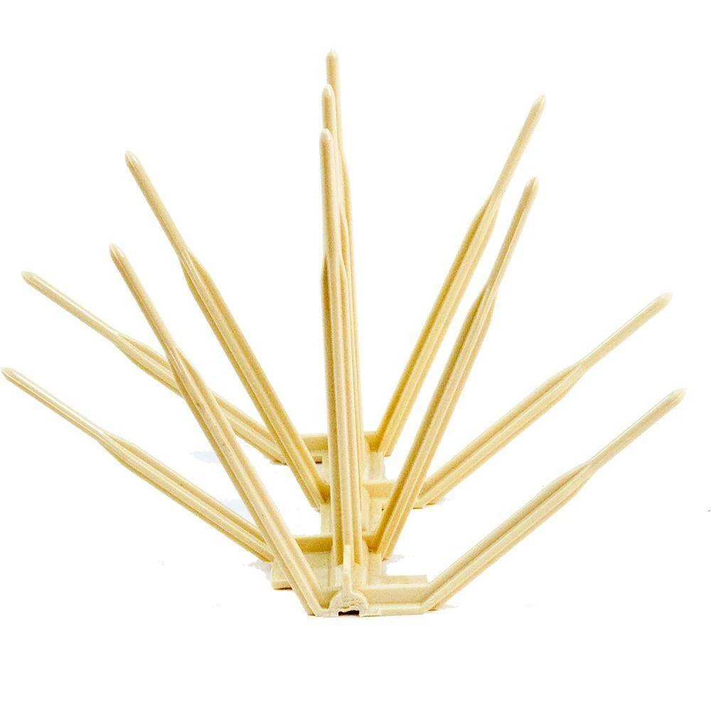 Bird B Gone Tan Plastic Bird Spike - 24 ft. x 7 in. 3 Bird B Gone Tan Plastic Bird Spike - 24 ft. x 7 in. - Image 3