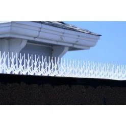 Bird B Gone White Plastic Bird Spike - 10 ft. x 7 in. -Algreen Sales Store bird b gone animal barriers bbg2000 7wht 10 31 1000