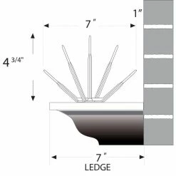 Bird B Gone Clear Plastic Bird Spike - 50 ft. x 7 in. -Algreen Sales Store bird b gone animal barriers mmbbg2000 7 50 fa 1000