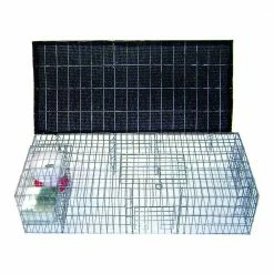 Bird B Gone Pigeon Trap with Shade, Food & Water Containers (35 in. x 16 in. x 8 in.)