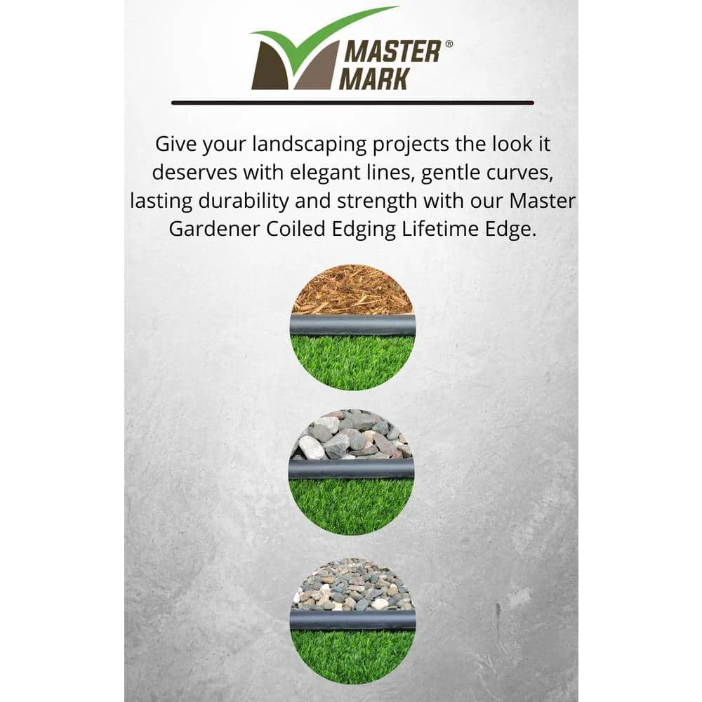 Master Mark 40 ft. Master Gardener Lifetime Coiled Edging 6 Master Mark 40 ft. Master Gardener Lifetime Coiled Edging - Image 6