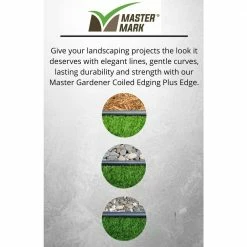 Master Mark 20 ft. Master Gardener Plus Plastic Coiled Edging -Algreen Sales Store black master mark plastic edging 25321 fa 1000