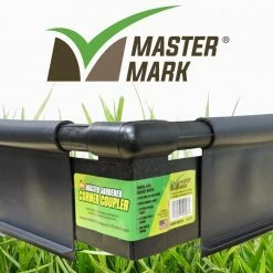 Master Mark 5.5 in. x 5.5 in. Black Plus/Deep Plastic Edge 90° Corner Coupler -Algreen Sales Store black master mark plastic edging 53218 1f 1000