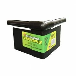 Master Mark 5.5 in. x 5.5 in. Black Plus/Deep Plastic Edge 90° Corner Coupler