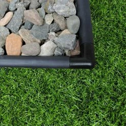 Master Mark 5.5 in. x 5.5 in. Black Pro/ZipEdge/Lifetime Plastic Edging 90° Corner Coupler -Algreen Sales Store black master mark plastic edging 59218 1f 1000