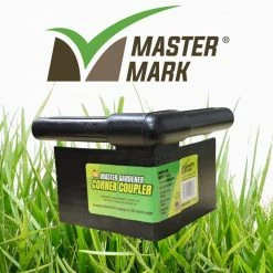 Master Mark 5.5 in. x 5.5 in. Black Pro/ZipEdge/Lifetime Plastic Edging 90° Corner Coupler -Algreen Sales Store black master mark plastic edging 59218 4f 1000