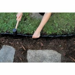 Master Mark Border Master 20 ft. Recycled Plastic Poundable Landscape Lawn Edging with Connectors Black -Algreen Sales Store black master mark plastic edging 97220 44 1000