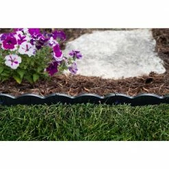 Master Mark Border Master 20 ft. Recycled Plastic Poundable Landscape Lawn Edging with Connectors Black -Algreen Sales Store black master mark plastic edging 97220 76 1000