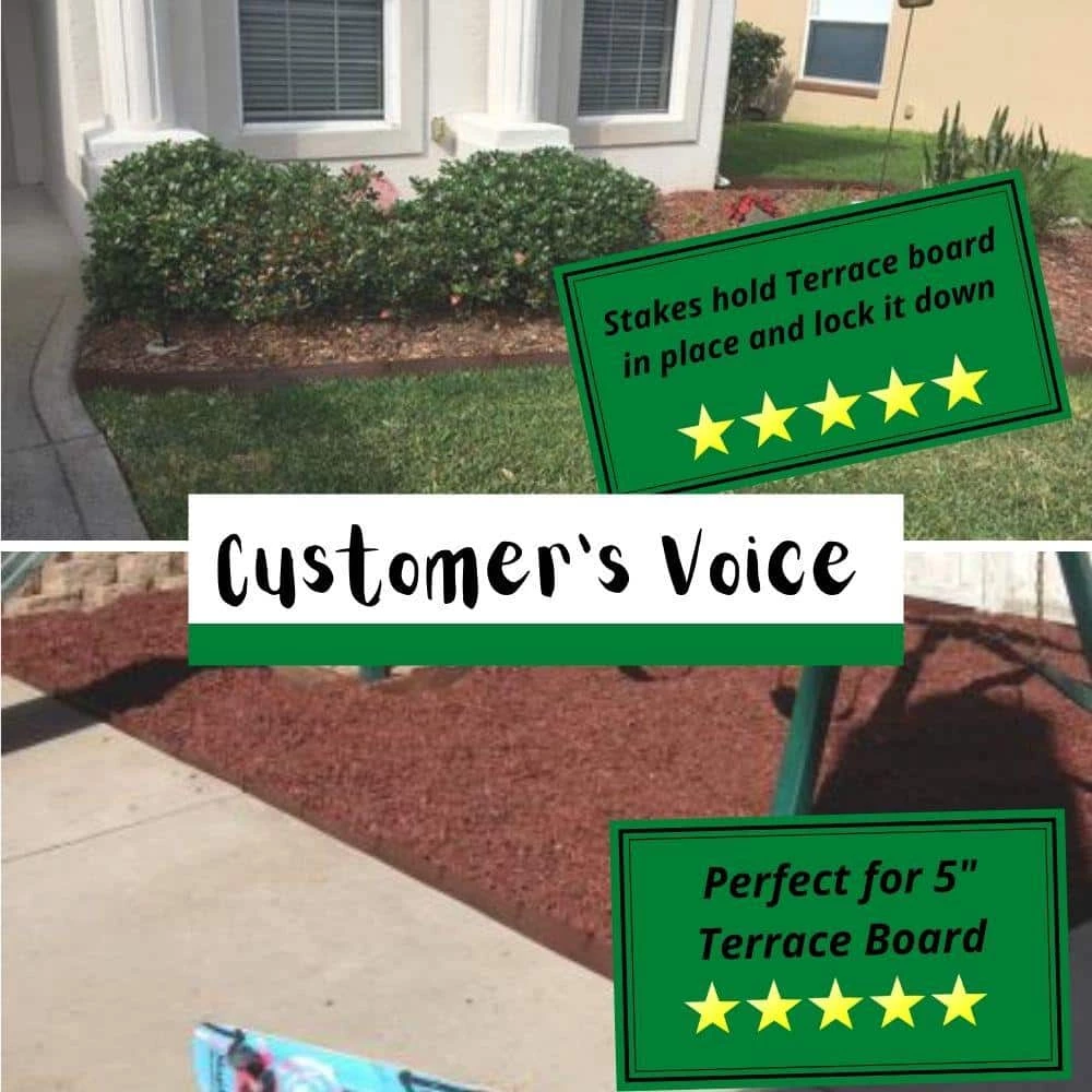 Master Mark Terrace Board 10 in. H Stake, Brown (10-Pack) 5 Master Mark Terrace Board 10 in. H Stake, Brown (10-Pack) - Image 5