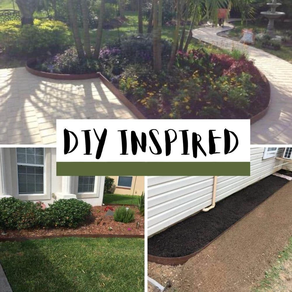 Master Mark Terrace Board 5 in. x 40 ft. Brown Landscape Lawn Edging with Stakes 5 Master Mark Terrace Board 5 in. x 40 ft. Brown Landscape Lawn Edging with Stakes - Image 5