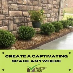 Master Mark Terrace Board 5 in. x 40 ft. Brown Landscape Lawn Edging with Stakes 12 Master Mark Terrace Board 5 in. x 40 ft. Brown Landscape Lawn Edging with Stakes -Algreen Sales Store brown master mark plastic edging 95340 fa 1000