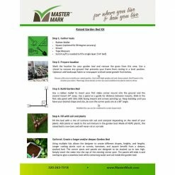 Master Mark 2 ft. x 4 ft. Plastic Raised Garden Bed Kit With Sides -Algreen Sales Store brown master mark raised planter boxes 99566 fa 1000