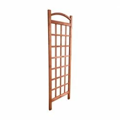 Leisure Season 72 in. Wooden Arched Square Lattice Trellis -Algreen Sales Store browns tans leisure season garden trellises alt2472 1f 1000