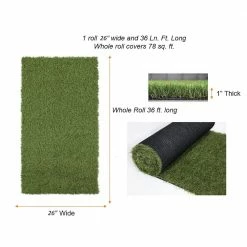 TrafficMaster 26 in. x 36 ft. Green Artificial Grass Runner Rug -Algreen Sales Store green trafficmaster artificial grass 43766 1d 1000