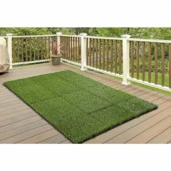 TrafficMaster 1 ft. x 1 ft. Artificial Grass Interlocking Tiles (9-Pack) -Algreen Sales Store green trafficmaster artificial grass 48219 a0 1000