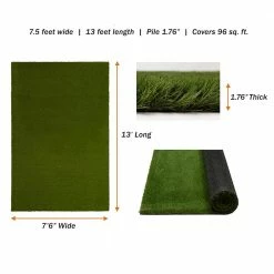 TrafficMaster Premium Landscape 7.5 ft. x 13 ft. Green Artificial Grass Rug -Algreen Sales Store green trafficmaster artificial grass 566402 1d 1000