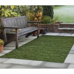 TrafficMaster Green Landscape 6 ft. x 8 ft. Artificial Grass Rug -Algreen Sales Store green trafficmaster artificial grass 7grntrfpj1v 40 1000