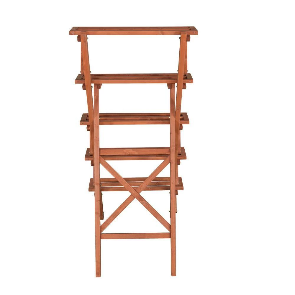 Leisure Season Wooden Plant Stand (5-Tier) 2 Leisure Season Wooden Plant Stand (5-Tier) - Image 2