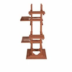 Leisure Season 29 in. W x 60 in. H 6-Tier Wooden Pedestal Plant Stand -Algreen Sales Store leisure season plant stands ps6116 1f 1000
