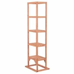 Leisure Season 20 in. W x 15 in. D x 63 in. H Brown Wooden Tower Plant Stand -Algreen Sales Store leisure season plant stands ps8175 1f 1000