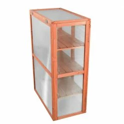 Leisure Season 1 ft. 4 in. x 2 ft. 6 in. Cypress Mini Greenhouse -Algreen Sales Store leisure season portable greenhouses mg6116 44 1000