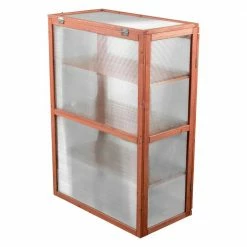 Leisure Season 1 ft. 4 in. x 2 ft. 6 in. Cypress Mini Greenhouse -Algreen Sales Store leisure season portable greenhouses mg6116 fa 1000