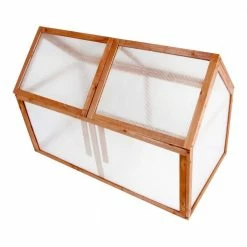 Leisure Season 39 in. x 22 in. x 28 in. Cedar Outdoor Portable Cold Frame Mini Greenhouse -Algreen Sales Store leisure season portable greenhouses pmg3931 fa 1000