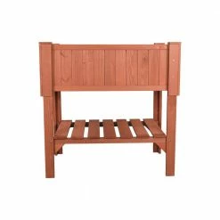 Leisure Season 36 in. x 24 in. x 36 in. Raised Garden Bed Planter Box -Algreen Sales Store light medium brown leisure season elevated garden beds rpb6107 4f 1000