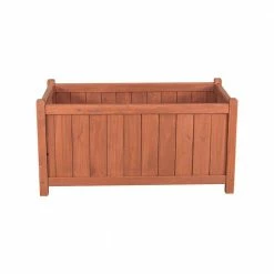 Leisure Season 32 in. x 18 in. Cedar Planter Box -Algreen Sales Store light medium brown leisure season planter boxes pb20012 1f 1000