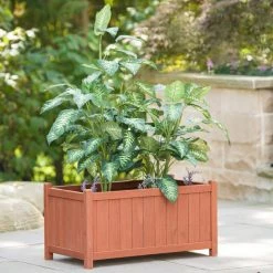 Leisure Season 32 in. x 18 in. Cedar Planter Box