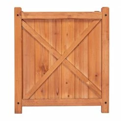 Leisure Season Cambridge 16 in. W x 16 in. D x 18 in. H Square Wooden Brown Planter -Algreen Sales Store medium brown leisure season plant pots chsp101 1f 1000