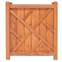 Leisure Season Lancaster 16 in. W x 16 in. D x 18 in. H Square Wooden Brown Planter -Algreen Sales Store medium brown leisure season plant pots chsp505 1f 1000