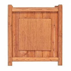 Leisure Season Preston 16 in. W x 16 in. D x 18 in. H Square Wooden Brown Planter -Algreen Sales Store medium brown leisure season plant pots chsp808 1f 1000