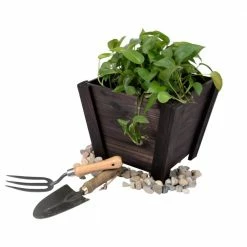 Leisure Season Tapered 12 in. W x 12 in. D x 10 in. H Wooden Brown Planters (4-Pack) 9 Leisure Season Tapered 12 in. W x 12 in. D x 10 in. H Wooden Brown Planters (4-Pack) -Algreen Sales Store medium brown leisure season plant pots trp121s 1f 1000