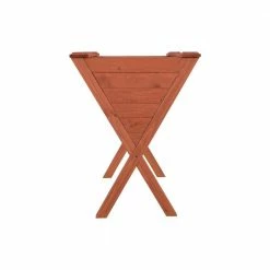 Leisure Season Wooden Wedge Raised Planter -Algreen Sales Store medium brown leisure season plant pots wrp4118 44 1000