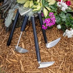 Nisaku Nejirikama 10.6 in. Stainless Steel Sickle Hoe 14 Nisaku Nejirikama 10.6 in. Stainless Steel Sickle Hoe -Algreen Sales Store nisaku garden hoes njp100 40 1000