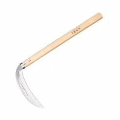 Nisaku 7 in. Grass Sickle Wooden Handle -Algreen Sales Store nisaku weeders njp130 44 1000