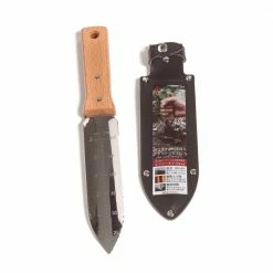 Nisaku 7.25 in. Japanese Hori Garden Landscaping Digging Tool with Stainless Steel Blade and Sheath