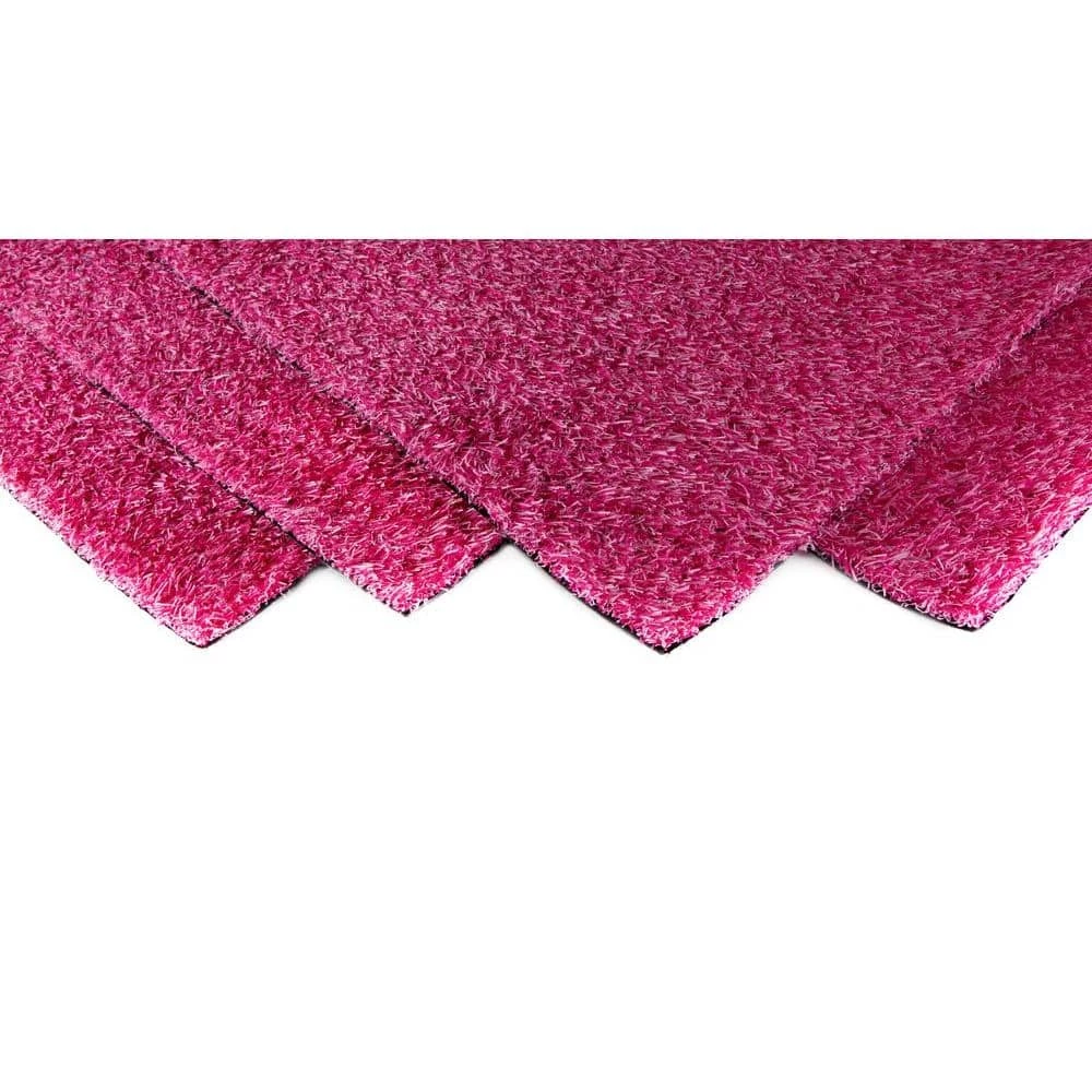 TrafficMaster Pink Blend 6 ft. x 8 ft. Artificial Grass Rug 1 TrafficMaster Pink Blend 6 ft. x 8 ft. Artificial Grass Rug