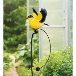 Regal Art & Gift Gold Finch Rocker Bird Stake -Algreen Sales Store regal art gift decorative garden stakes 13100 31 1000