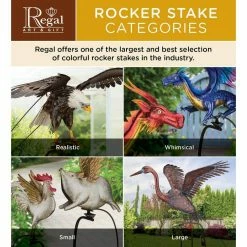 Regal Art & Gift Gold Finch Rocker Bird Stake -Algreen Sales Store regal art gift decorative garden stakes 13100 4f 1000