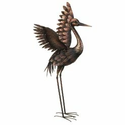 Regal Art & Gift 27 in. Bronze Crane - Wings Up