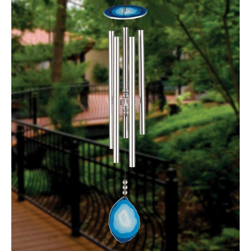 Regal Art & Gift 32 in. Agate Chime in Blue 4 Regal Art & Gift 32 in. Agate Chime in Blue - Image 4