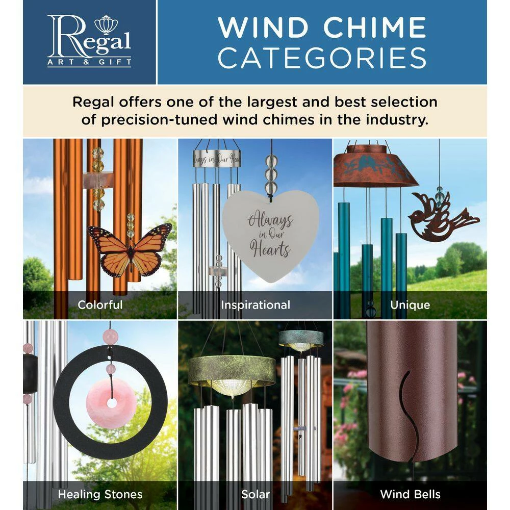 Regal Art & Gift 32 in. Agate Chime in Blue 3 Regal Art & Gift 32 in. Agate Chime in Blue - Image 3