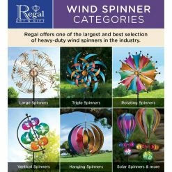 Regal Art & Gift 19 in. Wind Spinner - Butterfly -Algreen Sales Store regal art gift wind spinners 13138 4f 1000